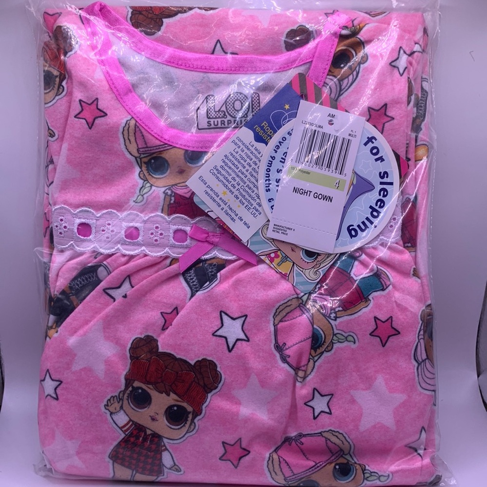 LOL Surprise Doll and Night gown Size 4!!